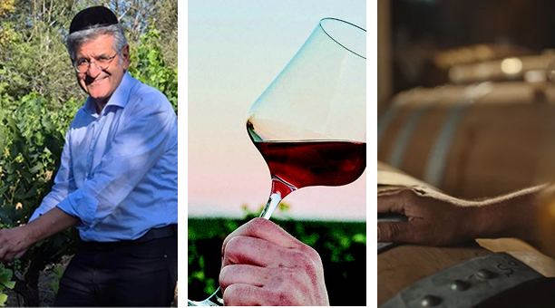 Wine pouring into glass