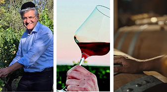 Wine pouring into glass